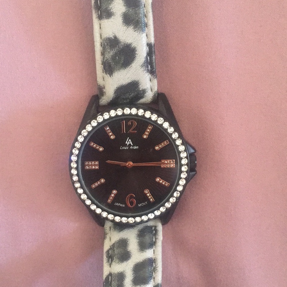 Louis Arden Leopard print costume watch
